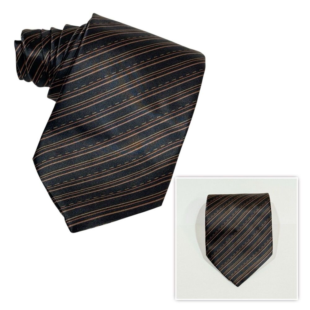 Mens 100% Silk Striped Neck Tie Formal Wear